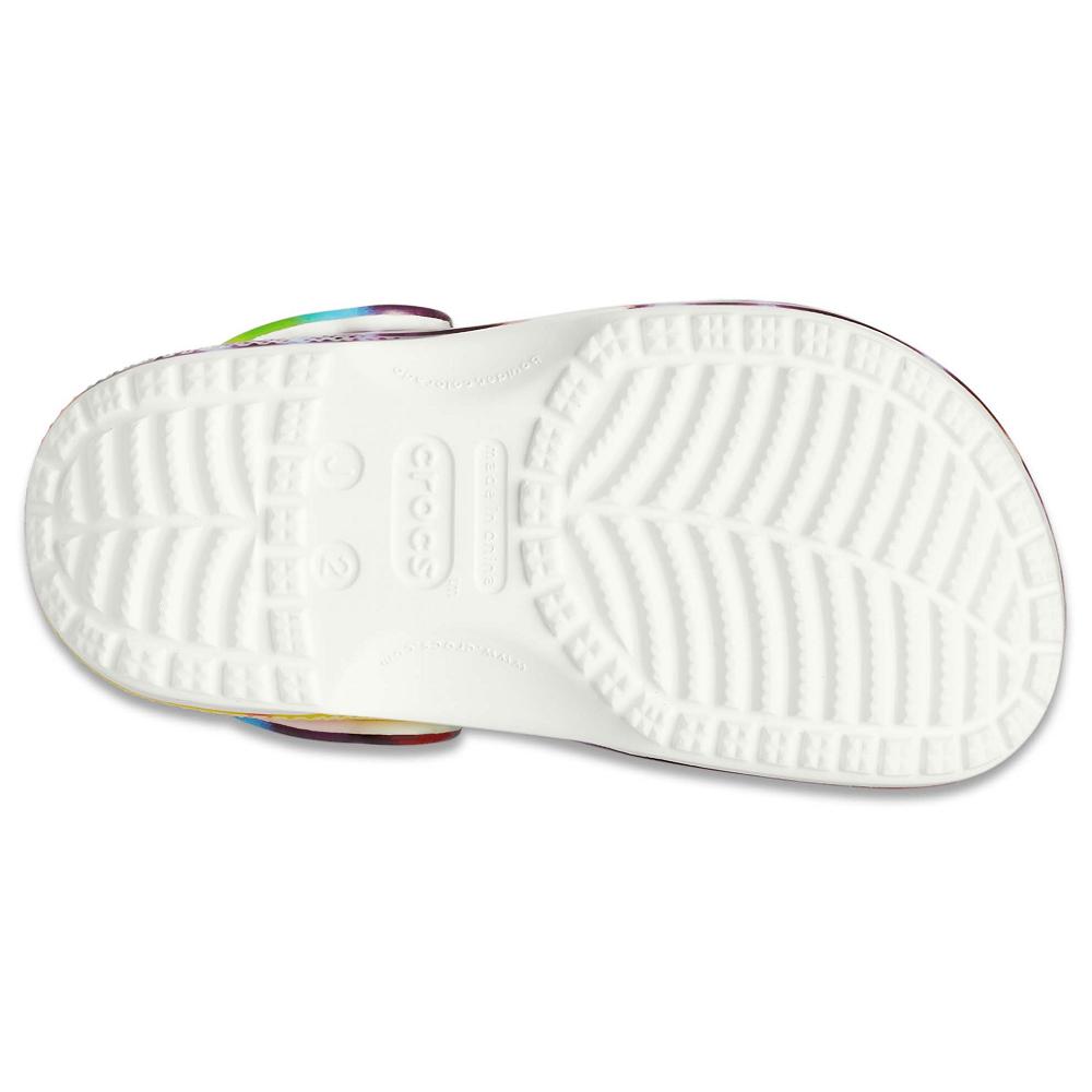 Sabots Crocs Classiche Tie-Dye Graphic Fille Rouge | France 1481NWYB